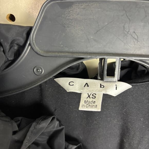 Cabi Black 3D Floral-Neck Tank Top XS — Avant-Garde Minimal - Picture 4 of 7